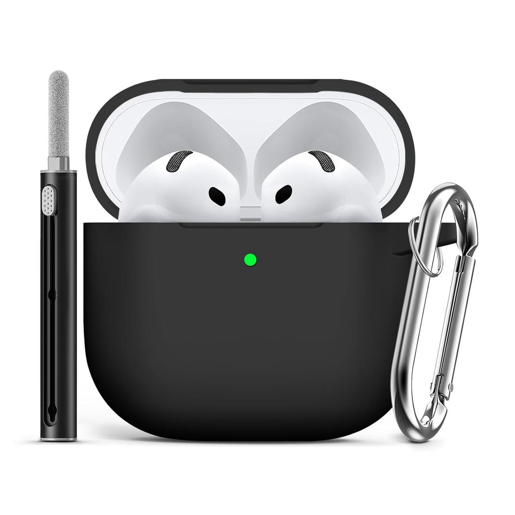 Black Silicone Case Cover for Apple AirPods 4th Generation Refurbished - N/A (ou "xBase" si vous considérez que c refurbished available on Backmarket