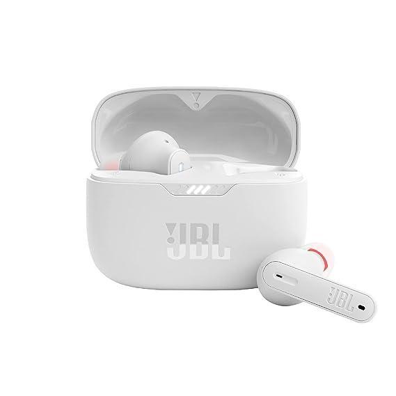JBL Tune 230NC Earbud Noise-Cancelling Bluetooth Earphones - White Refurbished - JBL refurbished available on Backmarket