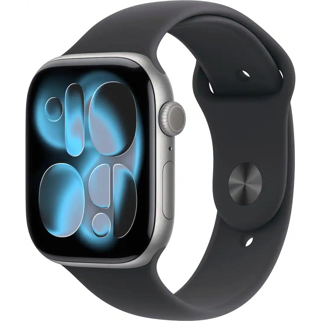 Apple Watch Series 11 (2025) GPS + Cellular 46 mm - Aluminium Space Gray - Sport band Black Refurbished - Apple refurbished available on Backmarket