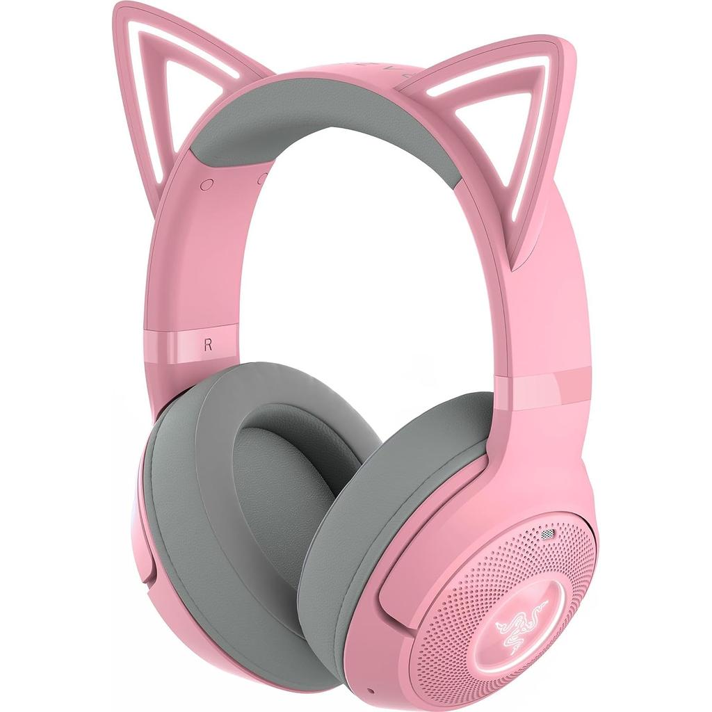 Razer Kraken Kitty V2 BT Noise cancelling Gaming Headphone Bluetooth with microphone - Quartz Pink Reconditionné - Razer refurbished available on Backmarket