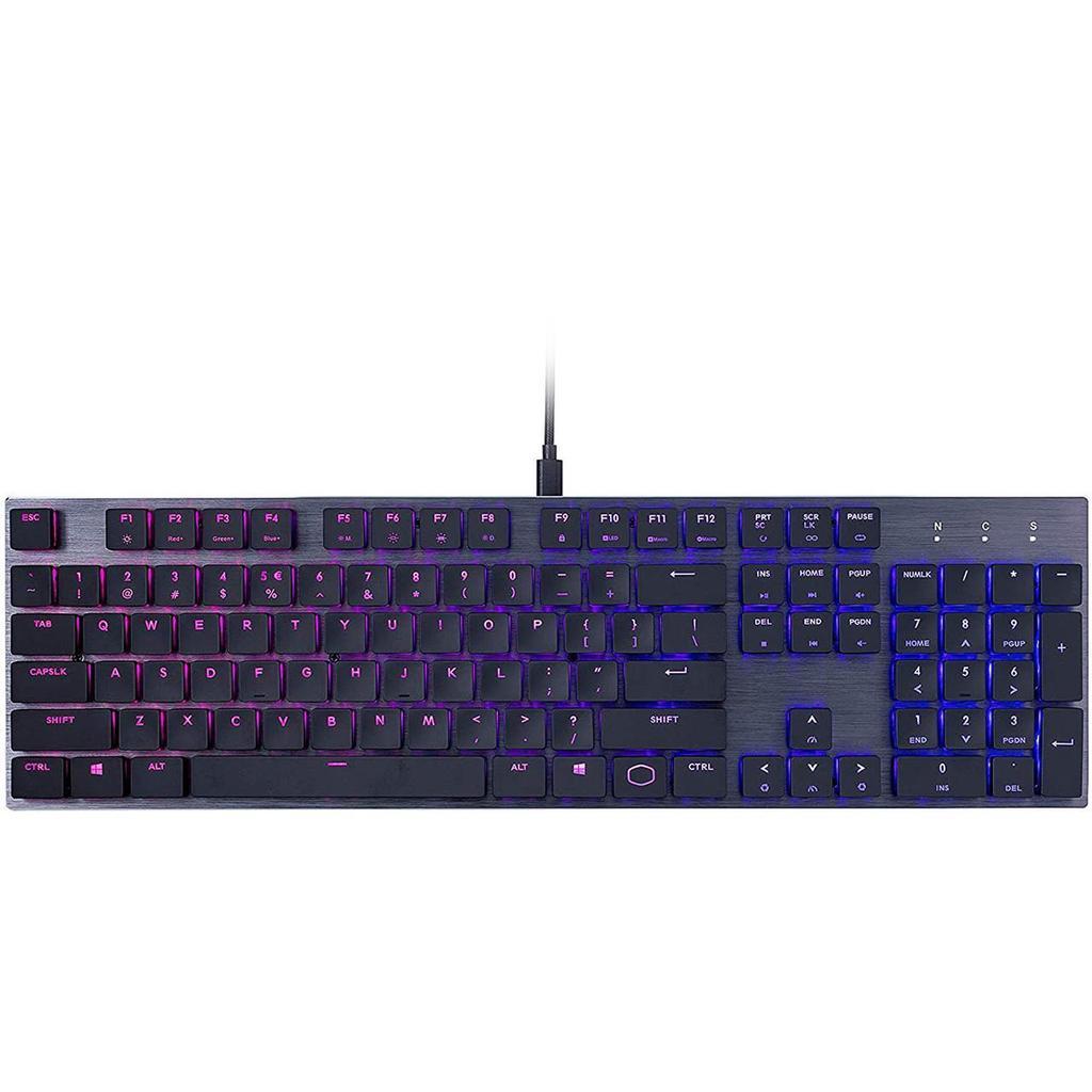 Cooler Master Keyboard QWERTY Backlit Keyboard SK-650-GKLR1-US Refurbished - Cooler Master refurbished available on Backmarket