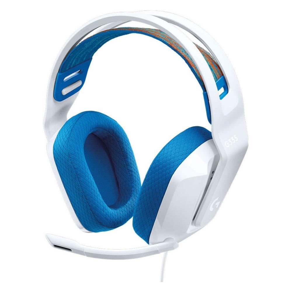 Buy Logitech G335 Noise cancelling Gaming Headphone with microphone - White/Blue Refurbished - $102.00 Logitech G335 Noise cancelling Gaming Headphone with microphone - White/Blue Refurbished - Logitech refurbished available on Backmarket
