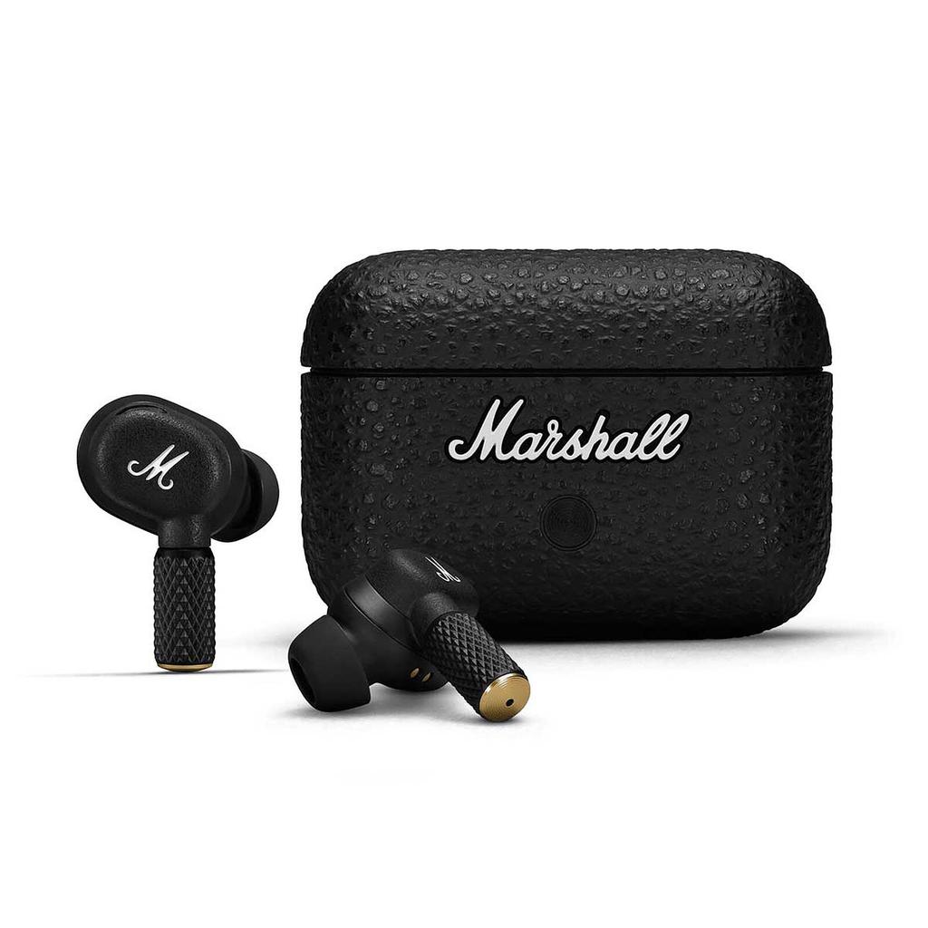 Marshall Motif II ANC Earbud Noise-Cancelling Bluetooth Earphones - Black Refurbished - Marshall refurbished available on Backmarket