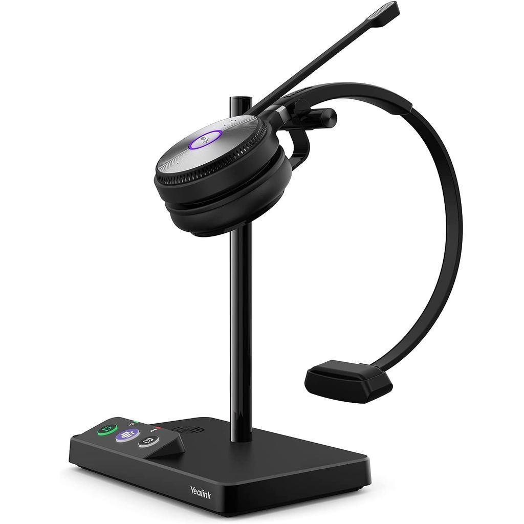 Yealink WH62 Mono UC Headphone with microphone - Black Refurbished - Yealink refurbished available on Backmarket