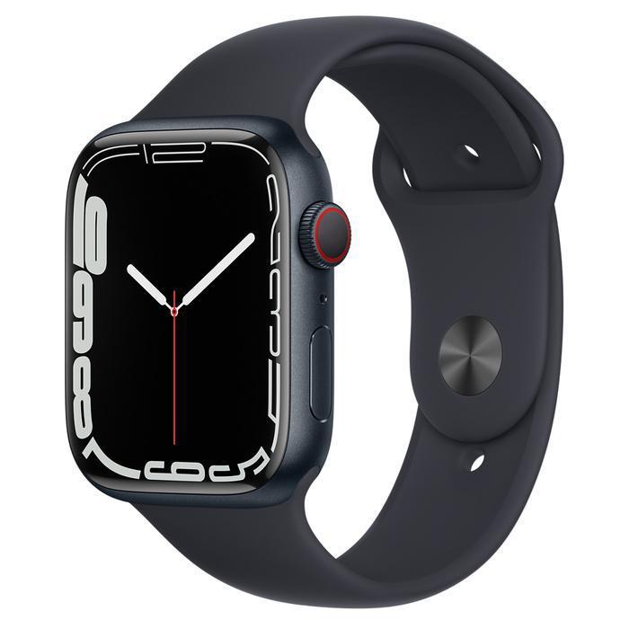 Apple Watch Series 7 (2021) GPS + Cellular 41 mm - Aluminium Midnight - Sport band Black Refurbished - Apple refurbished available on Backmarket