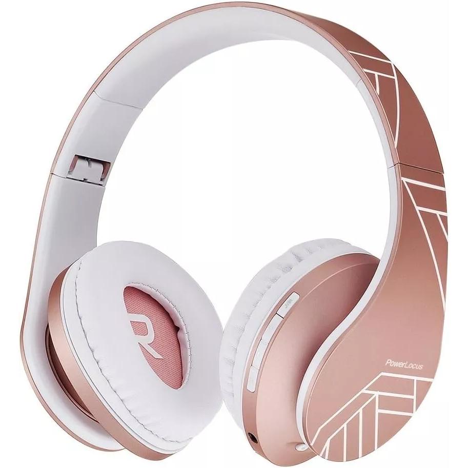 Powerlocus P2 Headphone Bluetooth with microphone - Pink Refurbished - PowerLocus refurbished available on Backmarket