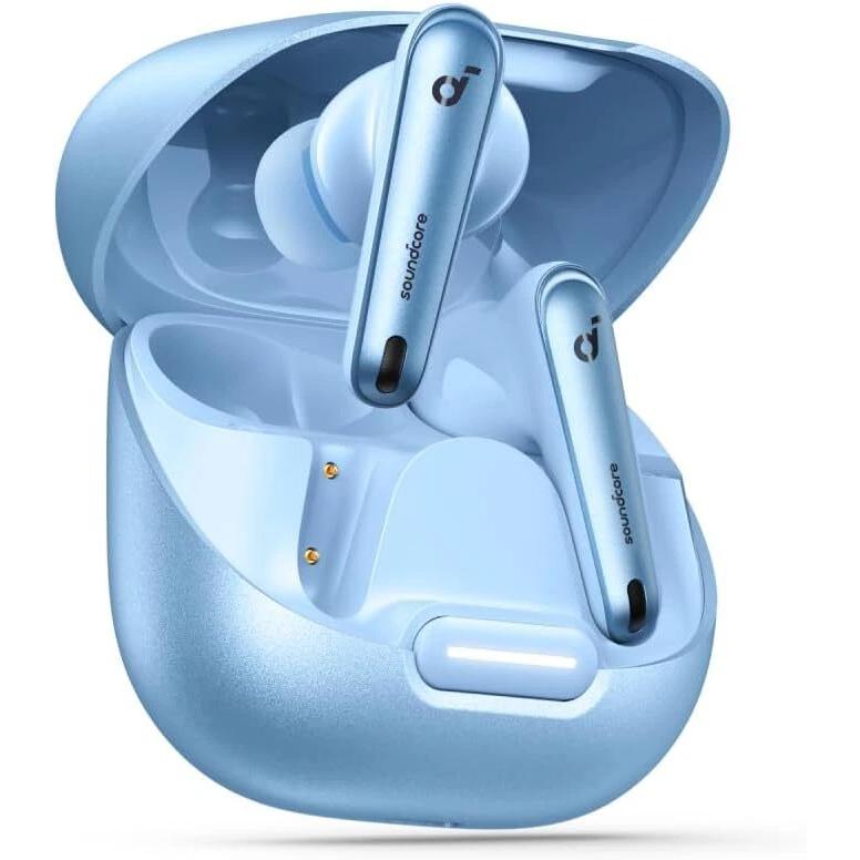 Soundcore Liberty 4 Earbud Noise-Cancelling Bluetooth Earphones - Blue Reconditionné - Anker Soundcore refurbished available on Backmarket