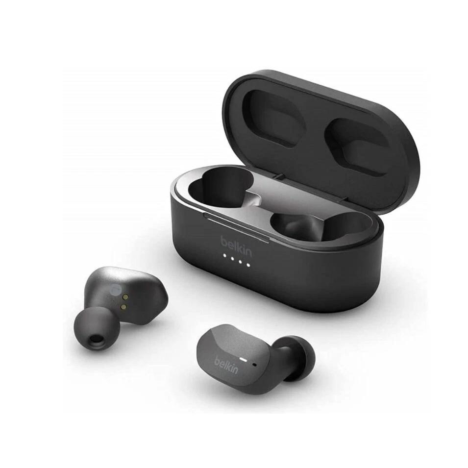Belkin AUC001 Earbud Noise-Cancelling Bluetooth Earphones - Black Refurbished - Belkin refurbished available on Backmarket