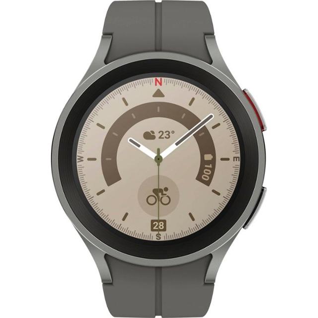 Samsung Galaxy Watch5 Pro Bluetooth + Cellular 45 mm - Gray Reconditionné - Samsung refurbished available on Backmarket
