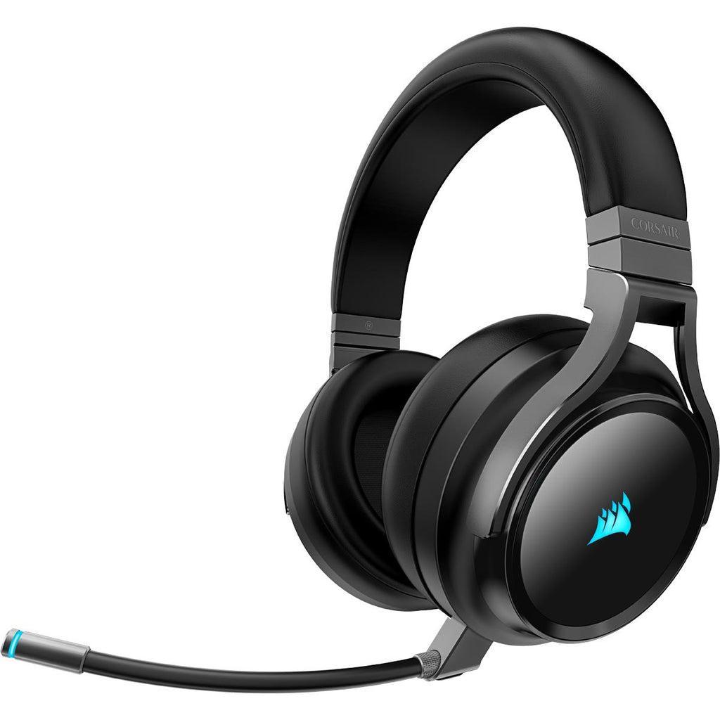 Corsair Virtuoso RGB CA-9011188-NA Noise cancelling Gaming Headphone Bluetooth with microphone - Black/Gray Refurbished - Corsair refurbished available on Backmarket