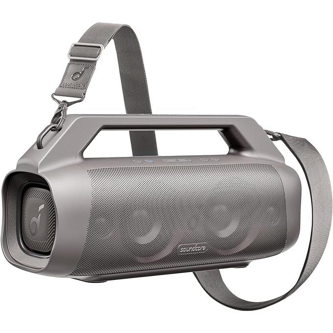 Soundcore Boom Plus IP67 Bluetooth speakers - Gray Reconditionné - Anker Soundcore refurbished available on Backmarket