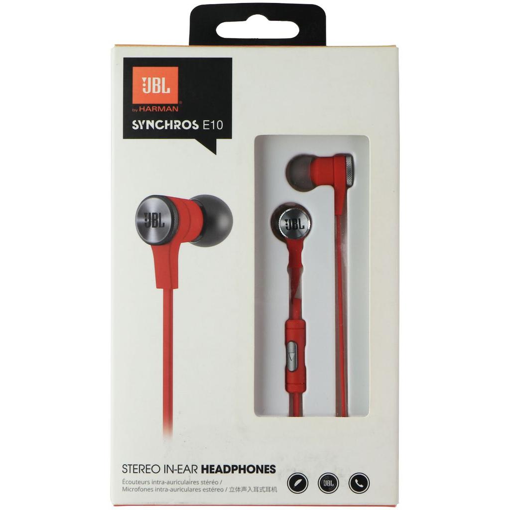 JBL Synchros E10 Earbud Noise-Cancelling Earphones - Red