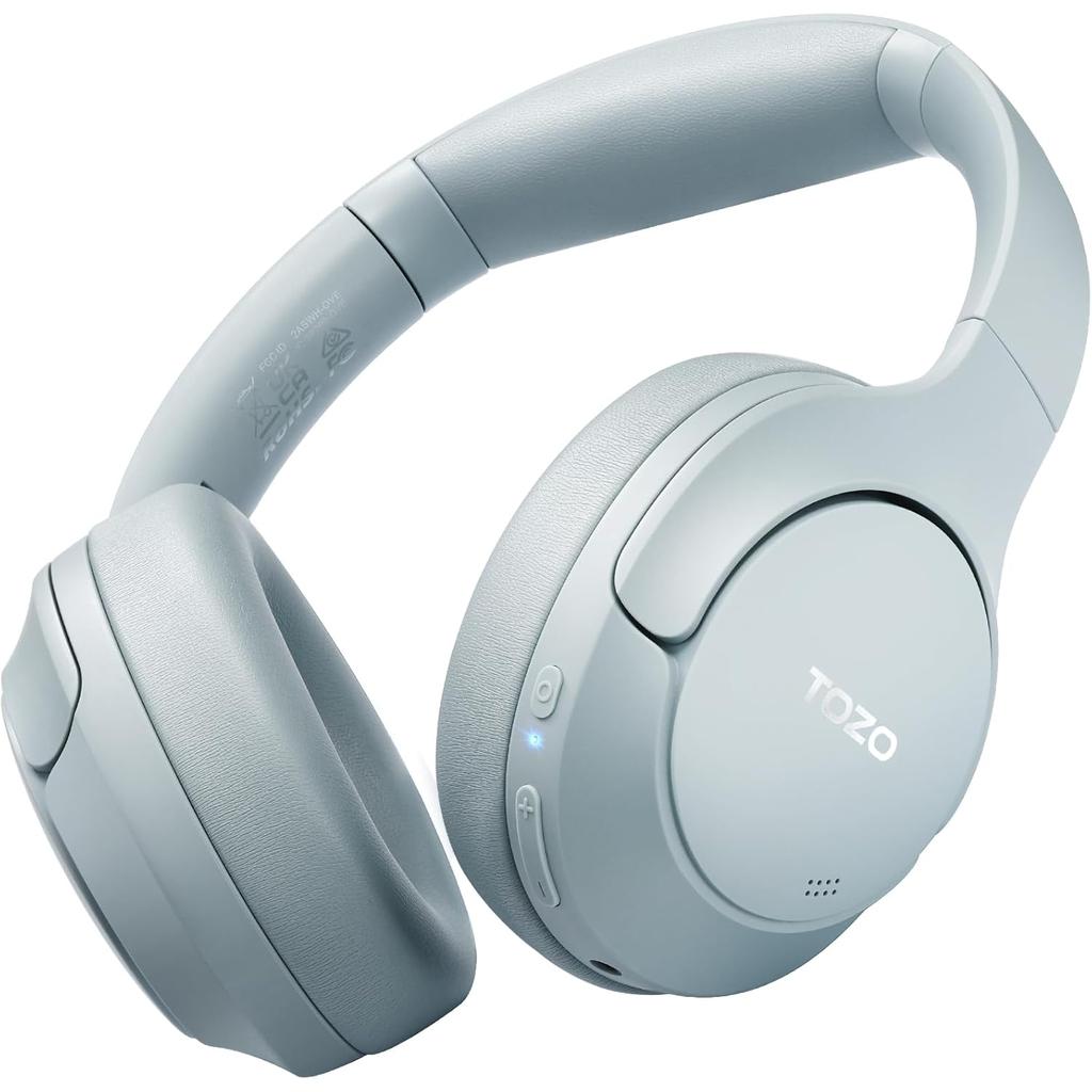 Tozo T12052 HT2 Headphone Bluetooth with microphone - Blue Reconditionné - TOZO refurbished available on Backmarket