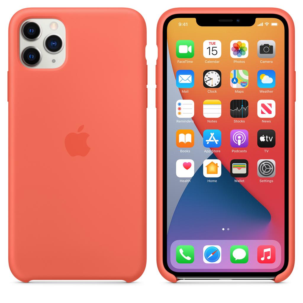 Apple Case iPhone 11 Pro Max - Silicone Clementine Refurbished - Apple refurbished available on Backmarket