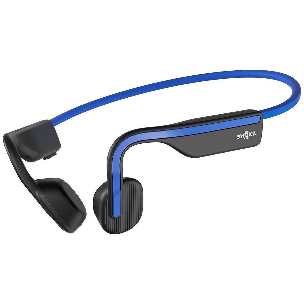 Shokz OpenMove Noise-Cancelling Bluetooth Earphones - Black/Blue Reconditionné - Shokz (also known as AfterShokz) refurbished available on Backmarket