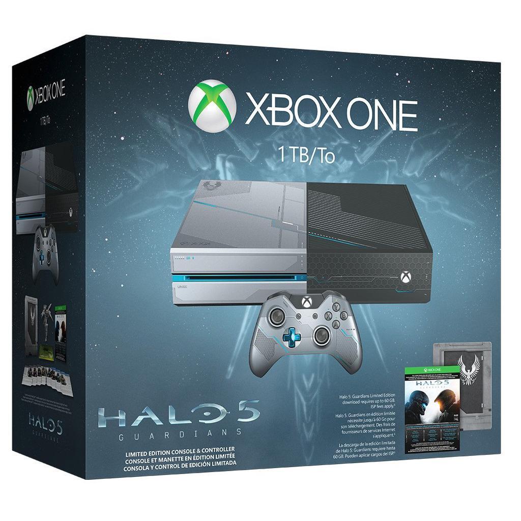 Xbox One 1000GB - Gray - Limited edition + Halo 5: Guardians Refurbished - Microsoft refurbished available on Backmarket