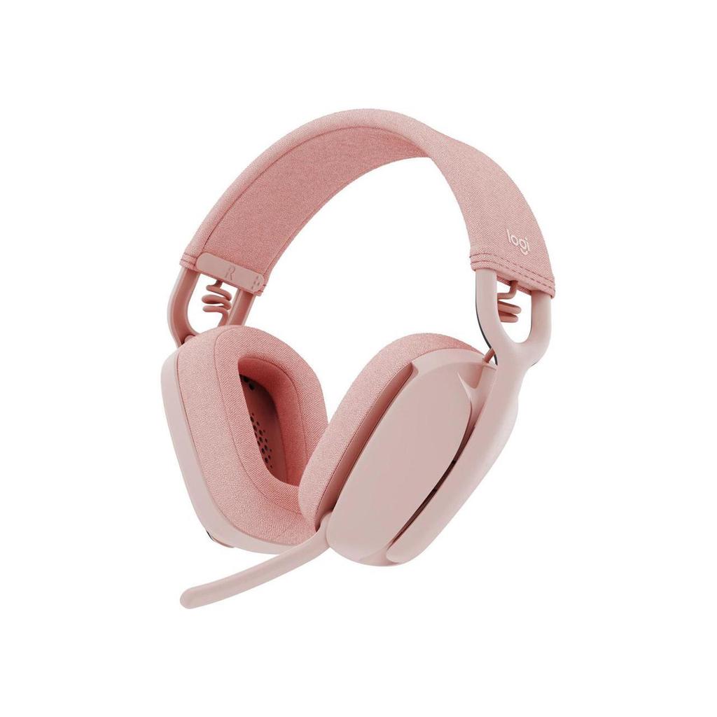 Logitech Zone Vibe 100 Noise cancelling Gaming Headphone Bluetooth with microphone - Pink Refurbished - Logitech refurbished available on Backmarket
