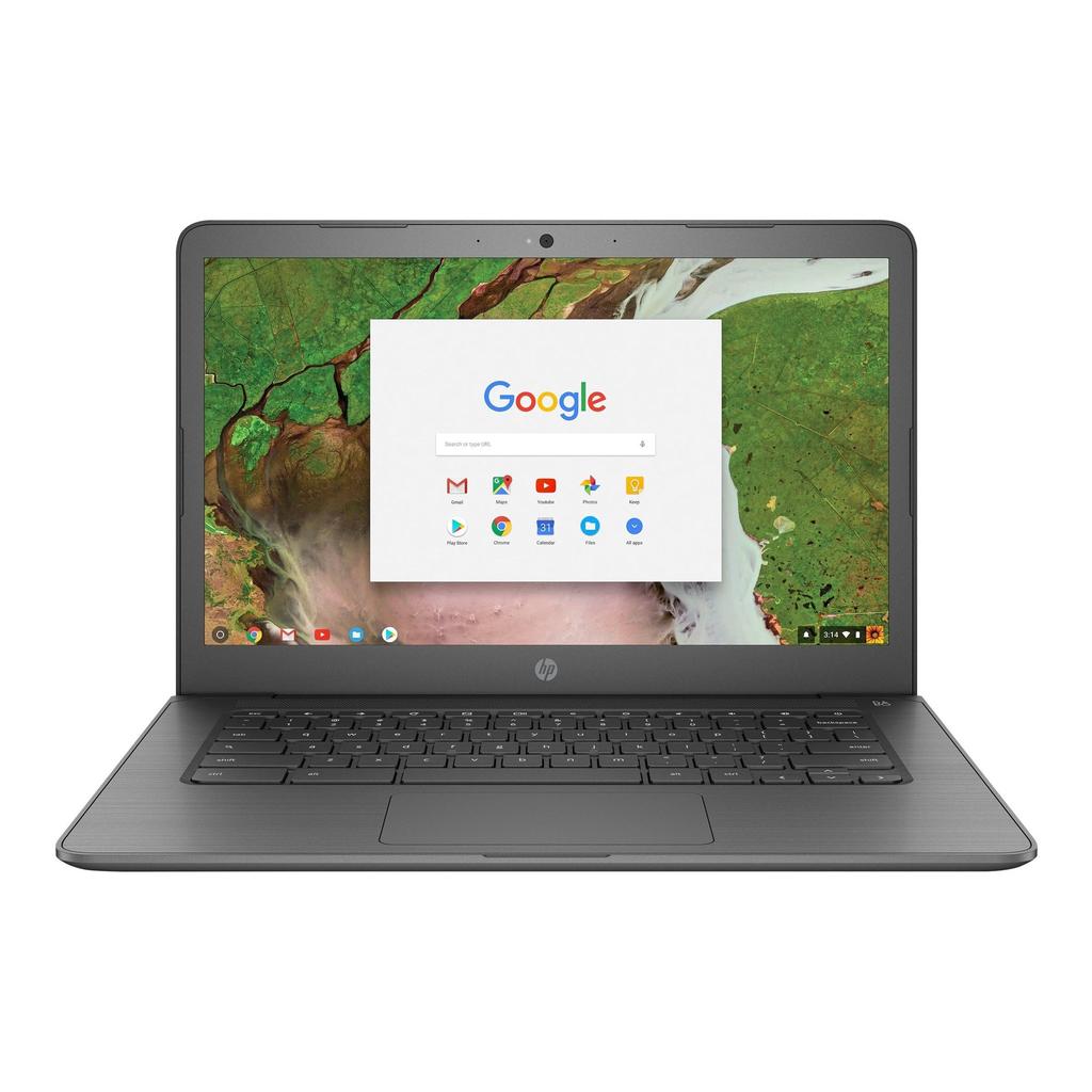 HP ChromeBook 14 Celeron N3350 1.1 GHz 32 GB eMMC - 4 GB Refurbished - Hewlett-Packard (ou HP en abrégé) refurbished available on Backmarket