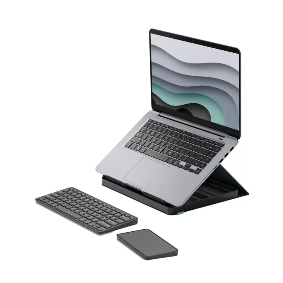 Logitech Keyboard QWERTY Wireless Casa Pop Up Desk Black Refurbished - Logitech refurbished available on Backmarket