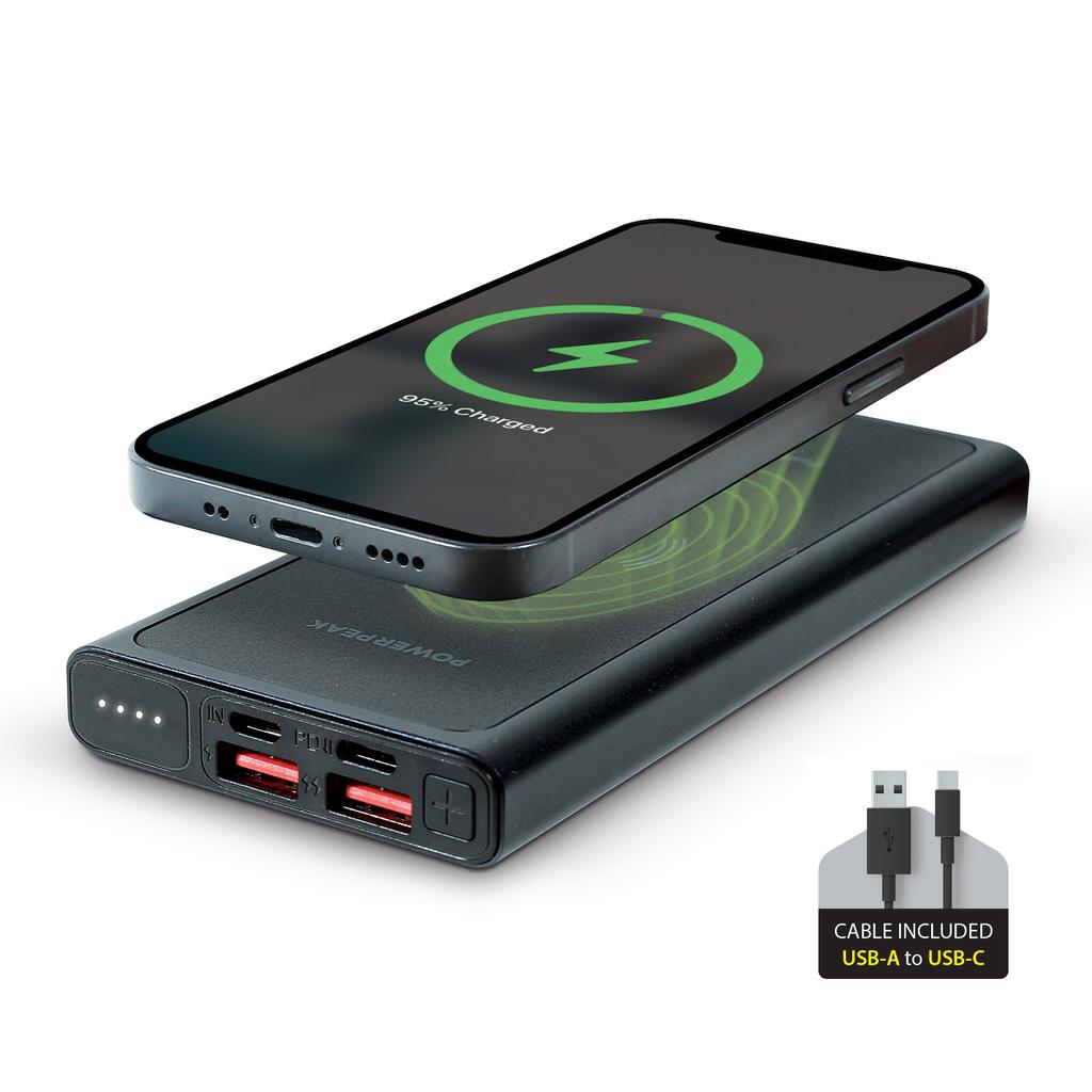Powerpeak 2-in-1 Wireless Charger 10,000 mAh Smartphone Accessories Refurbished - PowerPeak refurbished available on Backmarket