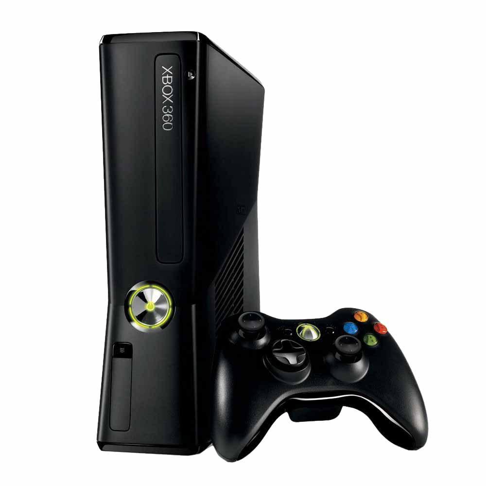 Xbox 360 Slim - Black Refurbished - Microsoft refurbished available on Backmarket