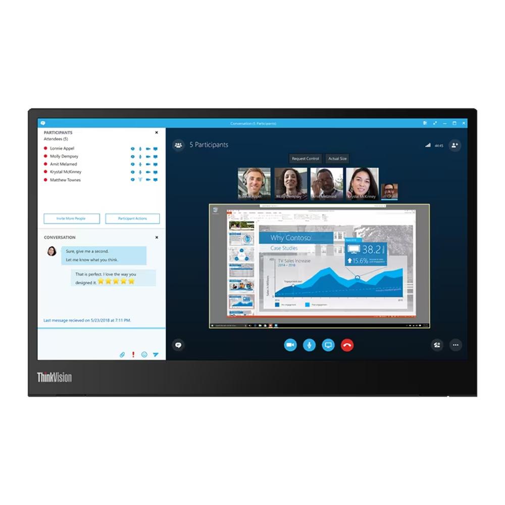 Lenovo 14-inch Monitor 1920 x 1080 LCD (ThinkVision M14) Reconditionné - Lenovo refurbished available on Backmarket