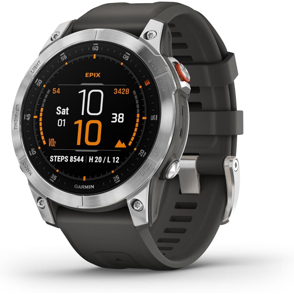 Garmin Epix Pro (Gen 2) Sapphire Bluetooth 47 mm - Gray Reconditionné - Garmin refurbished available on Backmarket