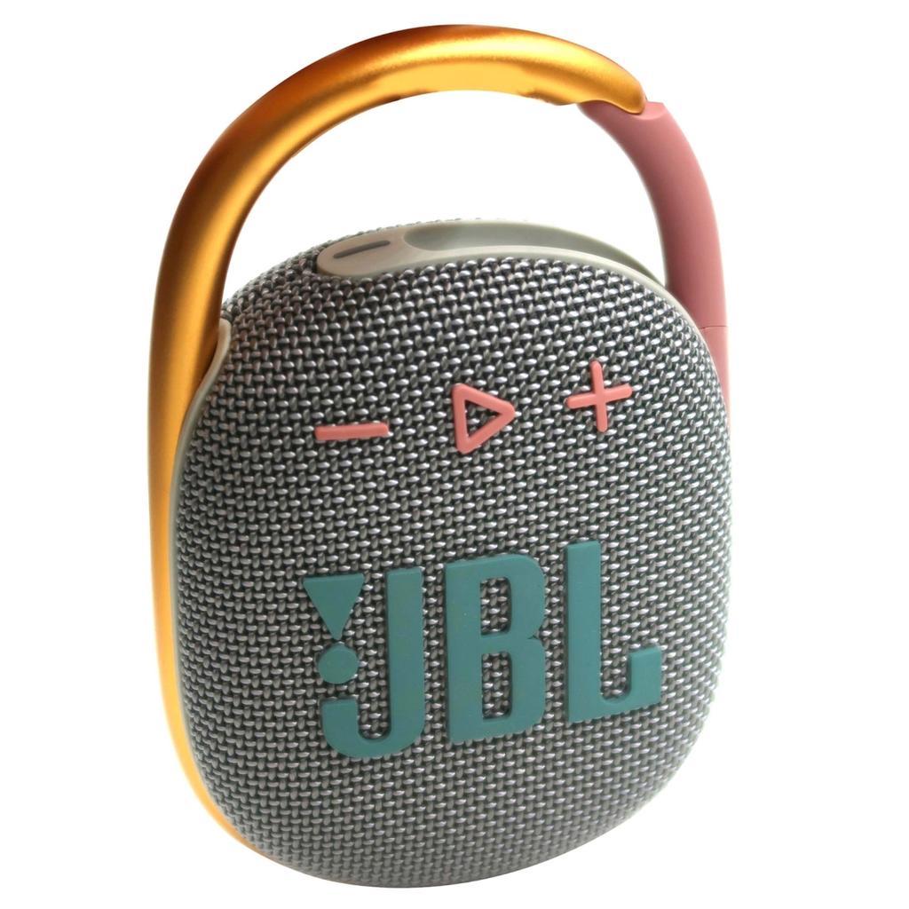 JBL Clip 4 Bluetooth speakers - Gray/Gold Refurbished - JBL refurbished available on Backmarket