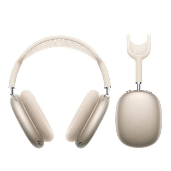 AirPods Max 2 Noise cancelling Headphone Bluetooth with microphone - Starlight Refurbished - View 3 - Apple