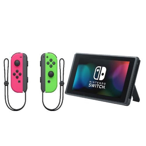 Switch 32GB - Black - Limited edition Green/neon Pink Joy-con Reconditionné - Nintendo refurbished available on Backmarket