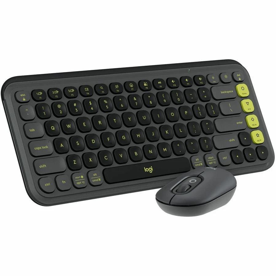 Logitech Keyboard QWERTY Wireless Backlit Keyboard Pop Icon Combo Refurbished - Logitech refurbished available on Backmarket