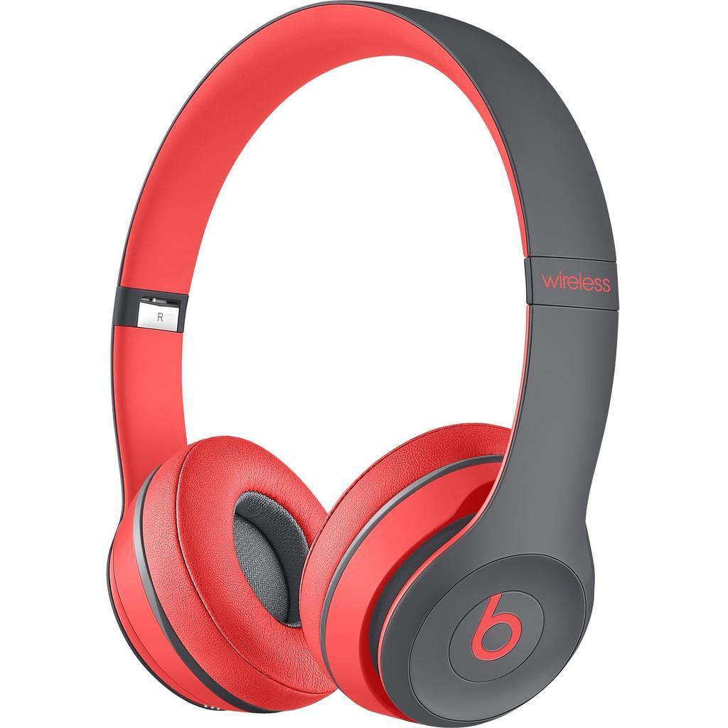 Beats Solo 2 Wireless Noise cancelling Headphone Bluetooth - Red Refurbished - Beats by Dre refurbished available on Backmarket