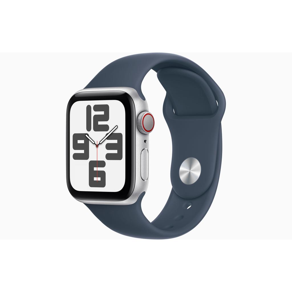 Apple Watch Series SE 2 (2022) GPS + Cellular 40 mm - Aluminium Silver - Sport band Blue Reconditionné - Apple refurbished available on Backmarket