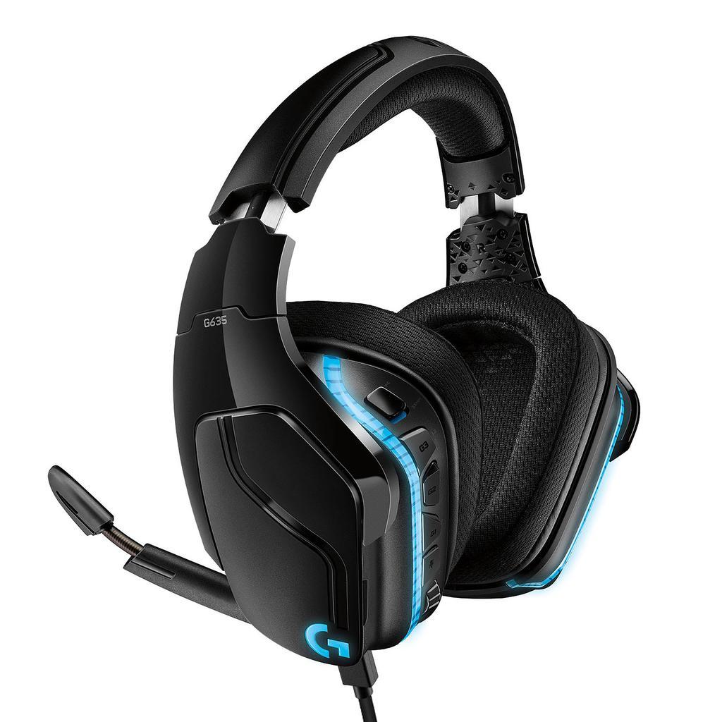 Logitech G635 Gaming Headphone with microphone - Black Refurbished - Logitech refurbished available on Backmarket