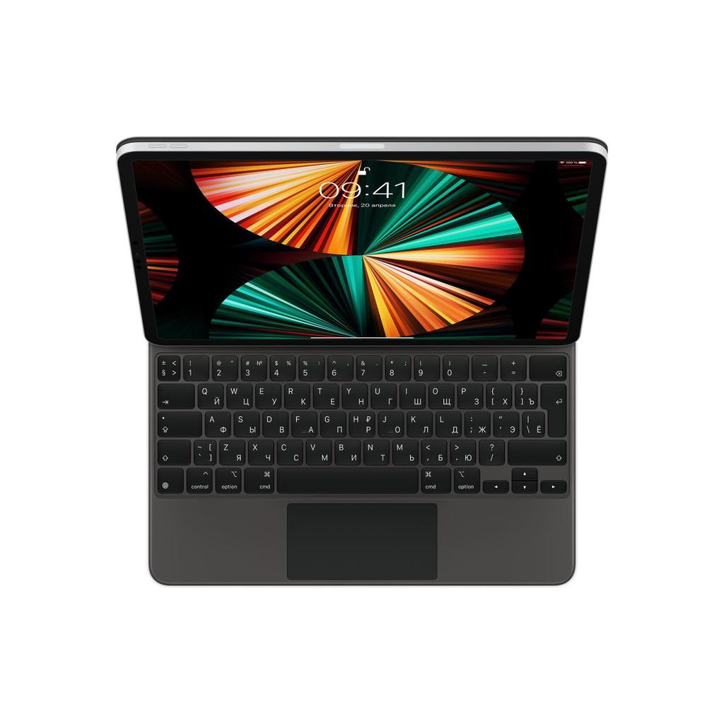 Magic Keyboard (iPad not included) 12.9"" () Wireless - Black - QWERTY - Russian Refurbished - Apple refurbished available on Backmarket