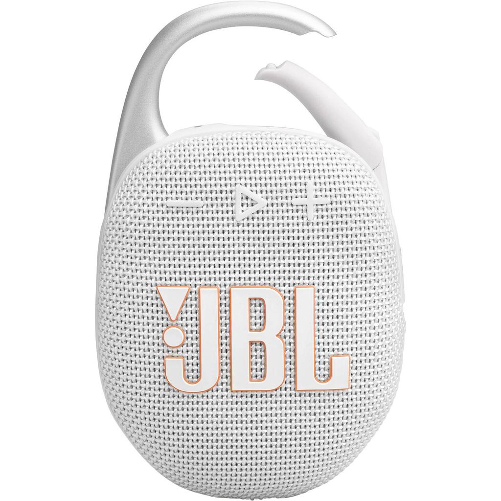 JBL Clip 5 Bluetooth speakers - White Refurbished - JBL refurbished available on Backmarket