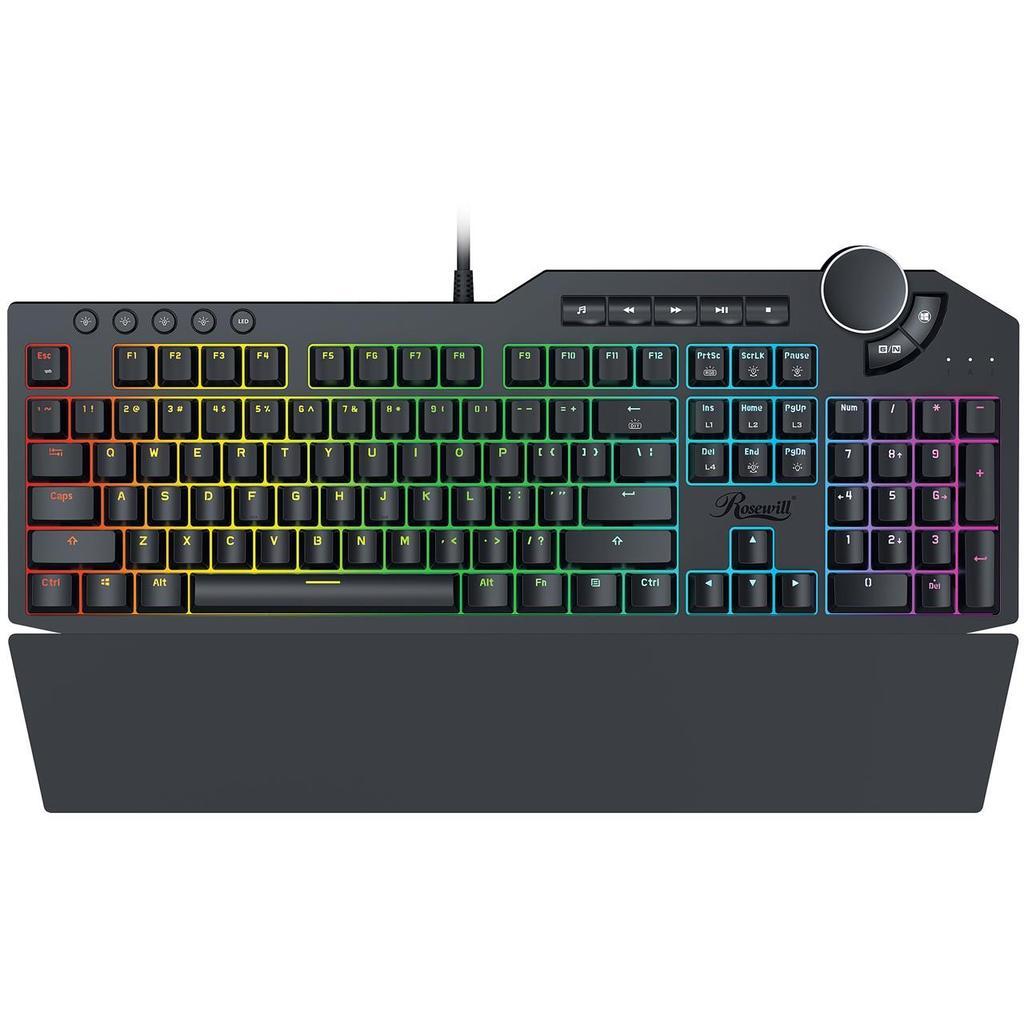 Rosewill Keyboard QWERTY Backlit Keyboard Neon K90 RGB Refurbished - Rosewill refurbished available on Backmarket