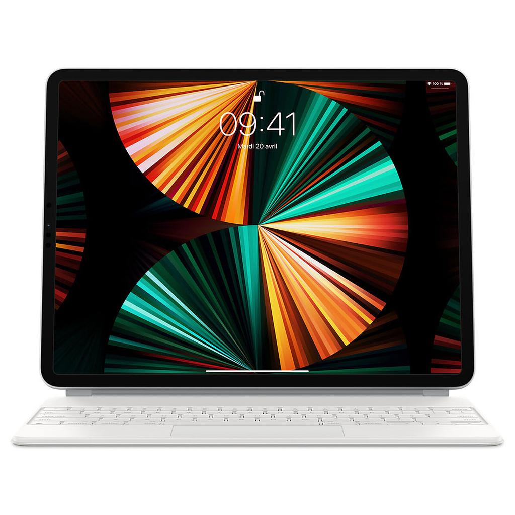 Magic Keyboard (iPad not included) 12.9"" (2021) Wireless - White - QWERTY - Portuguese Reconditionné - Apple refurbished available on Backmarket