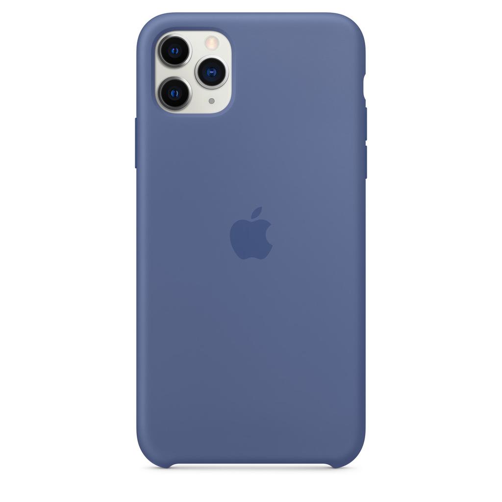 Apple Silicone case iPhone 11 Pro Max - Silicone Linen Blue Refurbished - Apple refurbished available on Backmarket