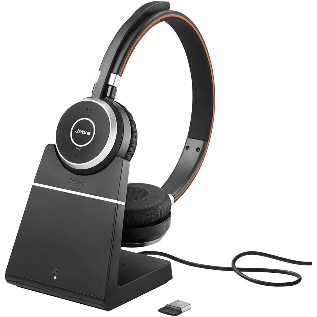 Jabra Evolve 65 Noise cancelling Headphone with microphone - Black Refurbished - Jabra refurbished available on Backmarket