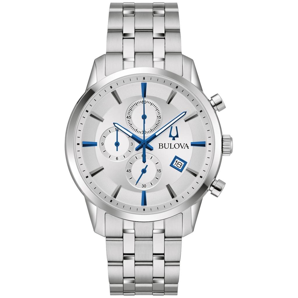 Bulova Smart Watch Classic Quartz Chronograph - Silver Reconditionné - Bulova refurbished available on Backmarket