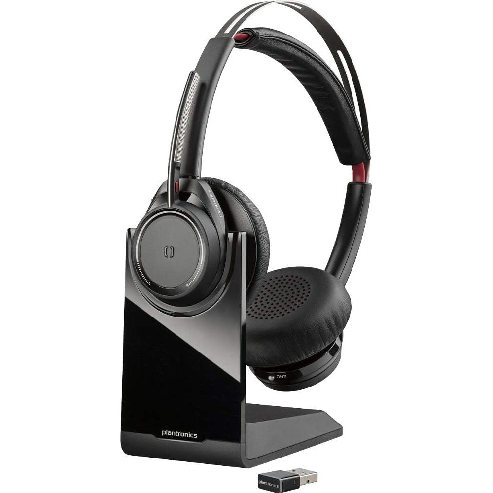Plantronics B825M Voyager Focus UC Noise cancelling Headphone with microphone - Black Refurbished - Plantronics refurbished available on Backmarket