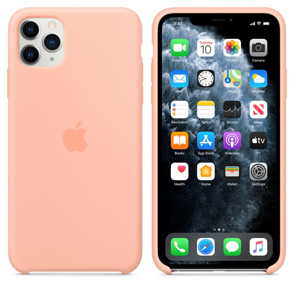Apple Case iPhone 11 Pro Max - Silicone Grapefruit Refurbished - Apple refurbished available on Backmarket