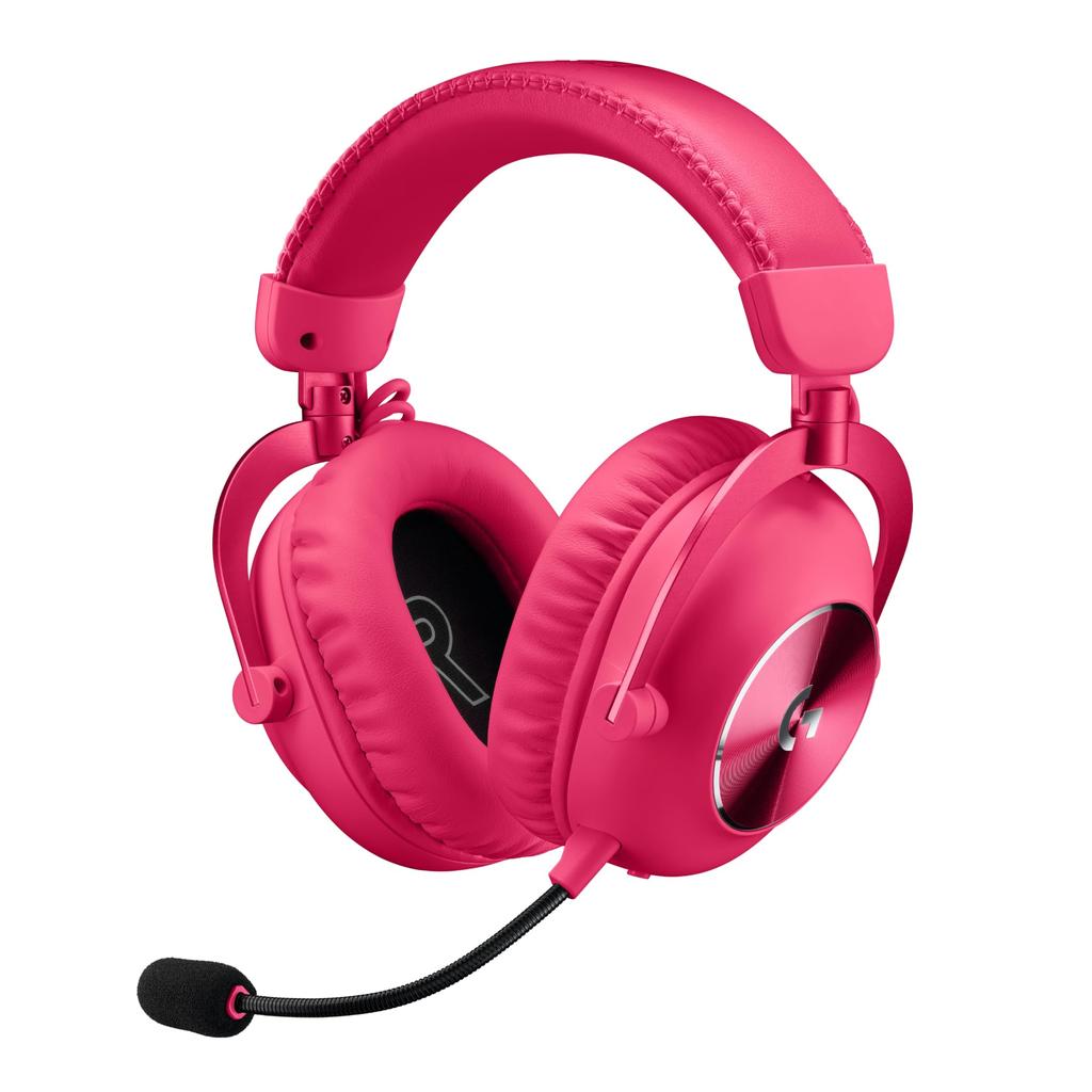 Logitech Pro X 2 Gaming Headphone Bluetooth with microphone - Pink Refurbished - Logitech refurbished available on Backmarket