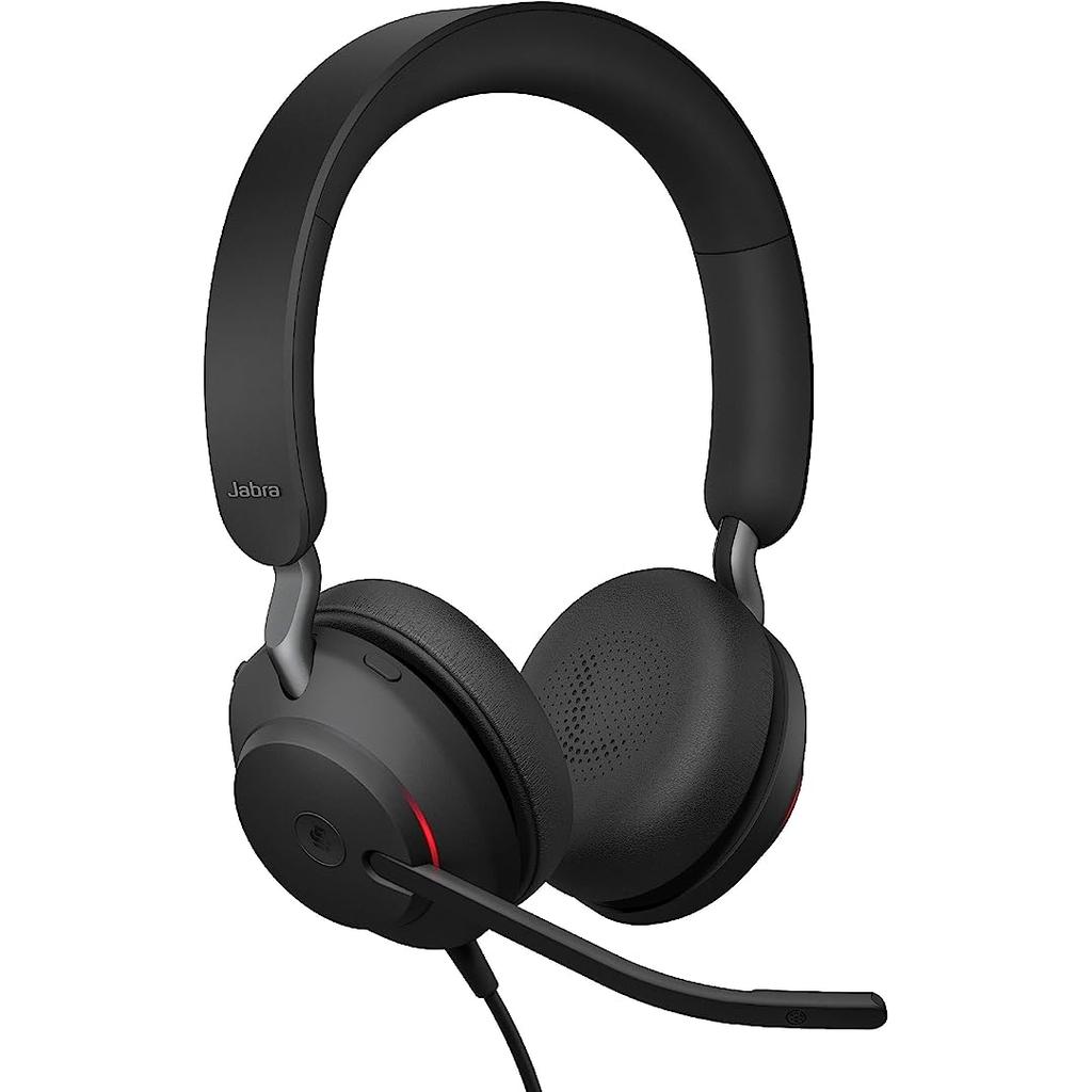 Buy Jabra Evolve2 40 Headphone with microphone - Black Refurbished - $97.00 Jabra Evolve2 40 Headphone with microphone - Black Refurbished - Jabra refurbished available on Backmarket