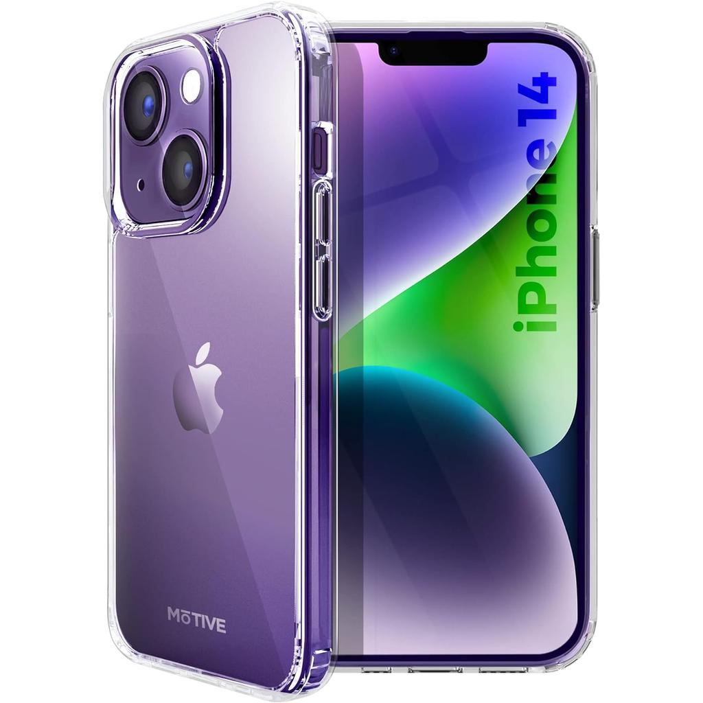 iPhone 14 case - Plastic - Clear Refurbished - Motive (This is a known brand, but it could refer to multiple companies refurbished available on Backmarket