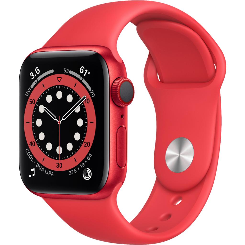 Apple Watch Series 6 (2020) GPS + Cellular 40 mm - Aluminium Red - Sport band Red Reconditionné - Apple refurbished available on Backmarket