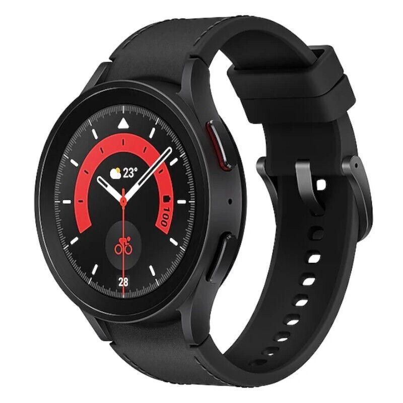 Samsung Galaxy Watch5 Pro Bluetooth + Cellular 45 mm - Black Reconditionné - Samsung refurbished available on Backmarket