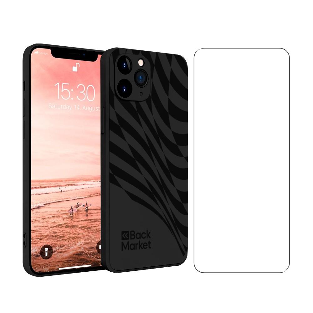 Back Market Case iPhone 11 Pro and protective screen - 100% Biodegradable - Black Wave Refurbished - Back Market refurbished available on Backmarket