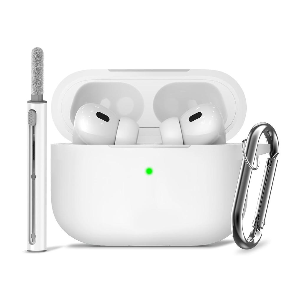 White Silicone Case Cover AirPods Pro 1 & 2 Refurbished - N/A (ou "xBase" si vous considérez que c refurbished available on Backmarket